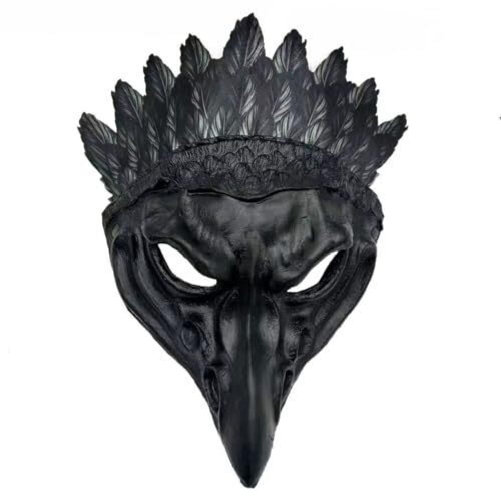 8134 1Pcs Realistic Halloween Crow Mask Bird Raven Costume Mask